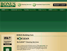 Tablet Screenshot of bonusbuildingcare.com